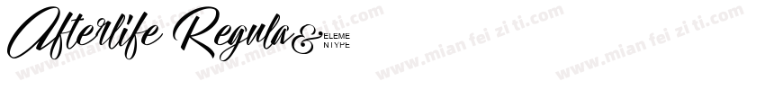 Afterlife Regula字体转换